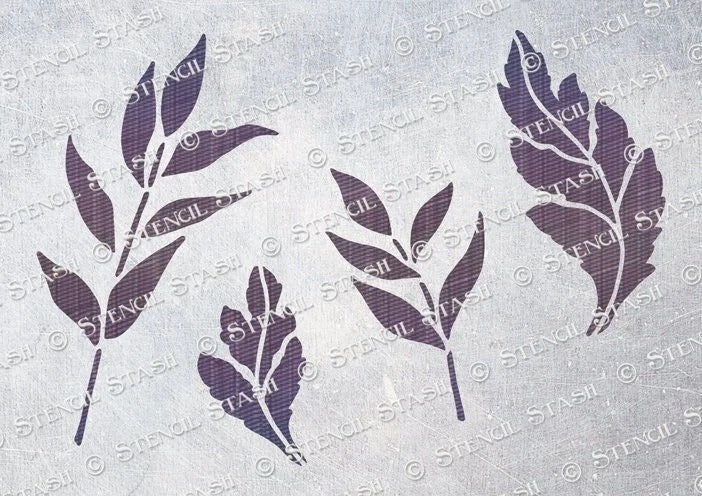 SINGLE LEAVES – Stencil Visions