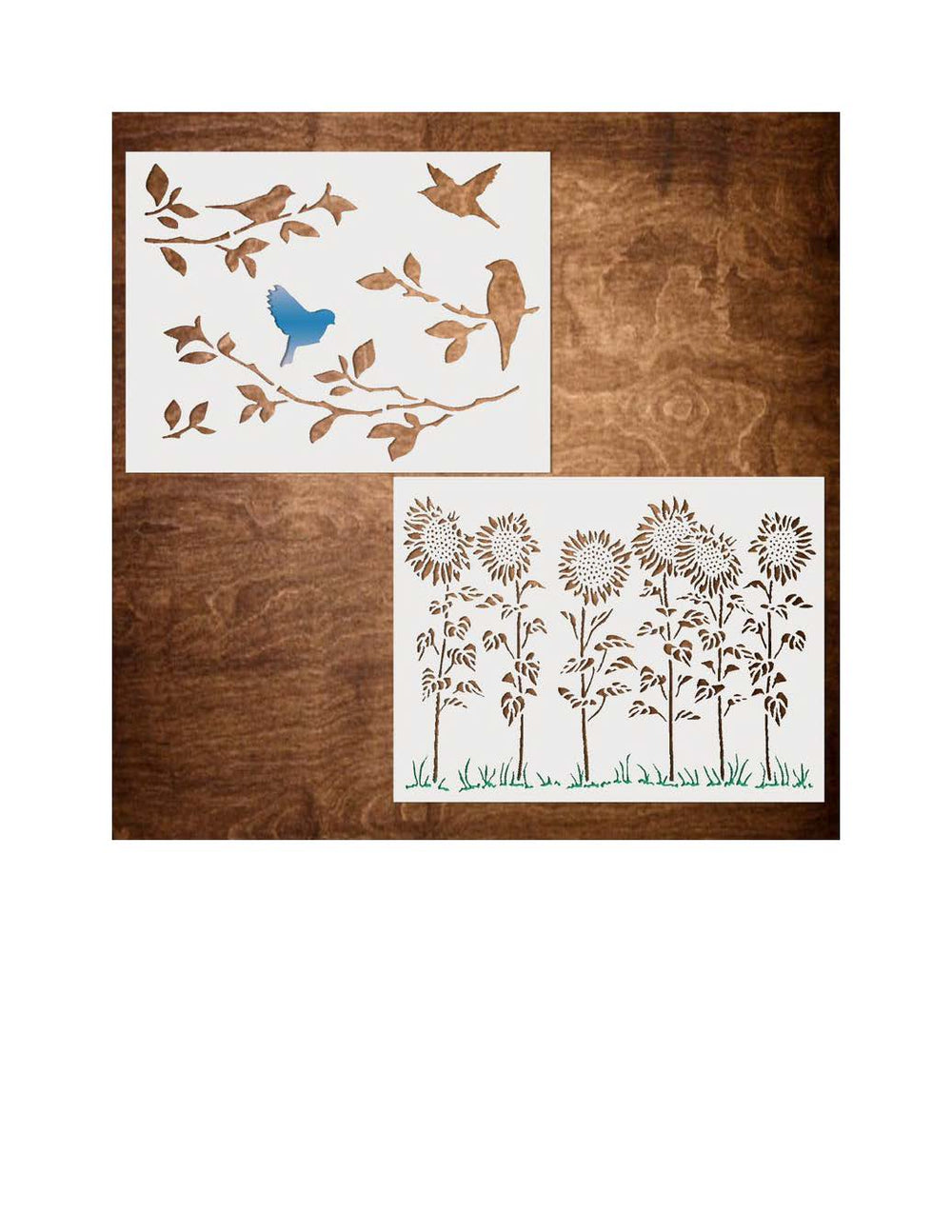 BIRDS AND SUNFLOWER